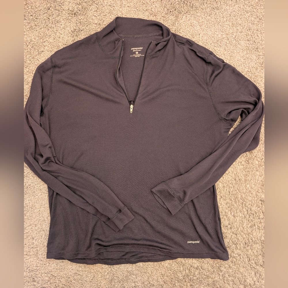 Patagonia Gray Quarter-Zip Pullover - Large